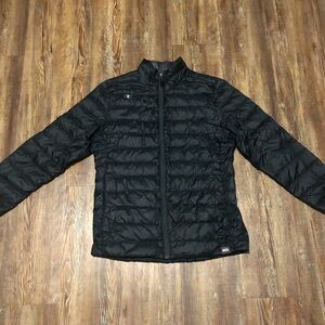 REI Co-Op 650 Down Jacket Kids XL Black Outdoor Puffer Full Zip Lightweight
